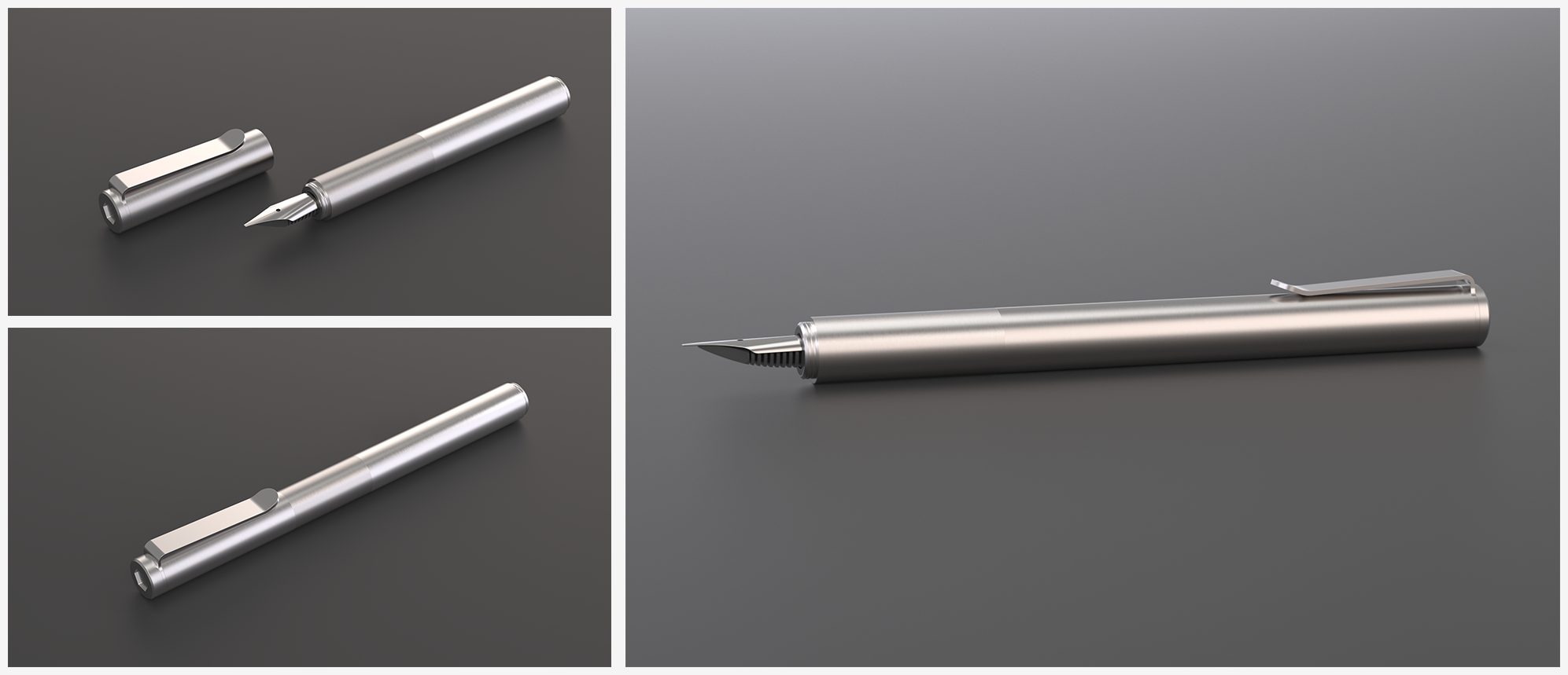 Modern Fuel Fountain Pen - Concept Renders